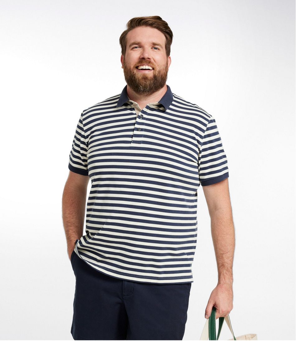 Men's Casco Bay Rugged Polo, Short-Sleeve, Stripe