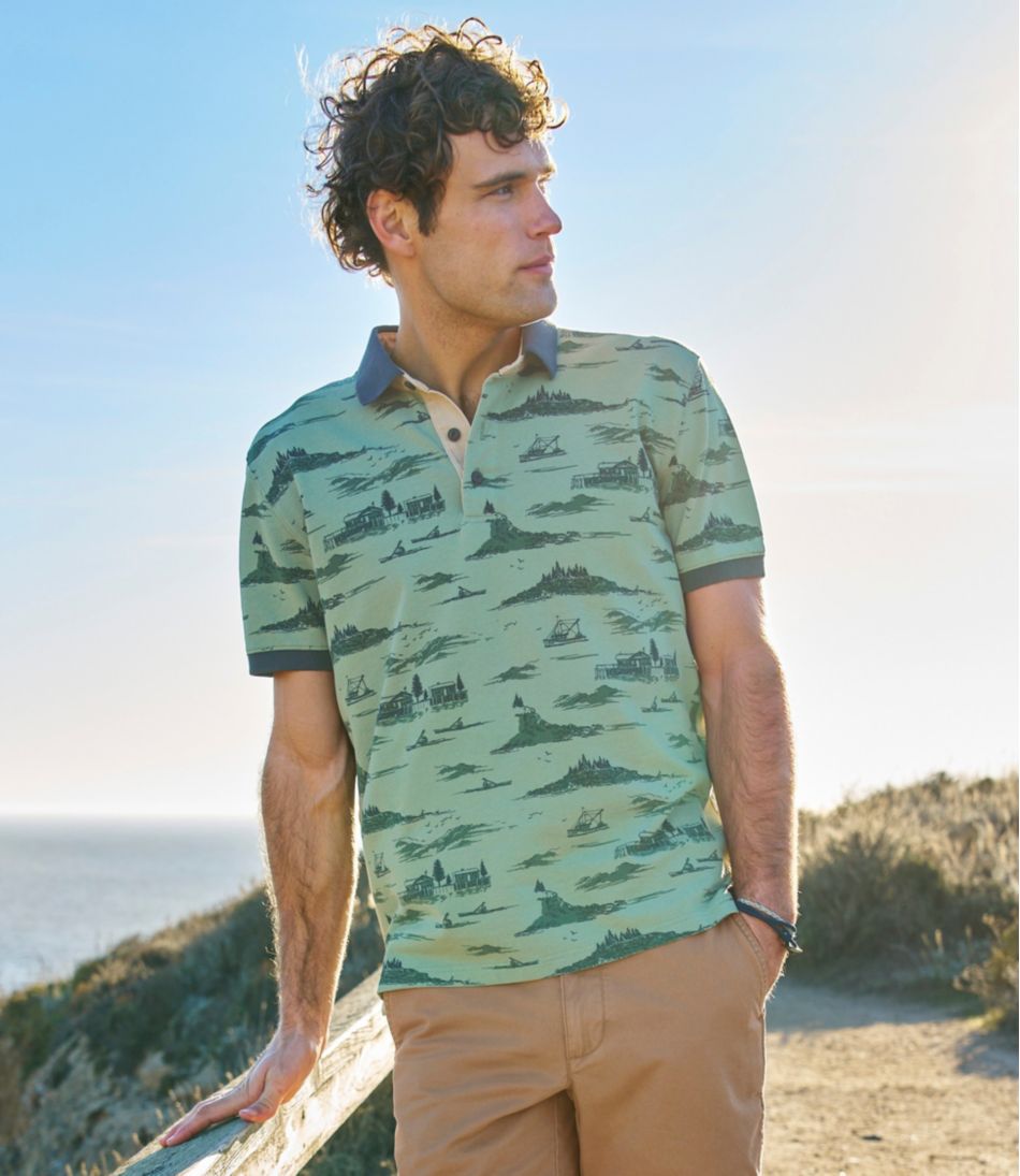 Men's Casco Bay Rugged Polo, Short-Sleeve, Print