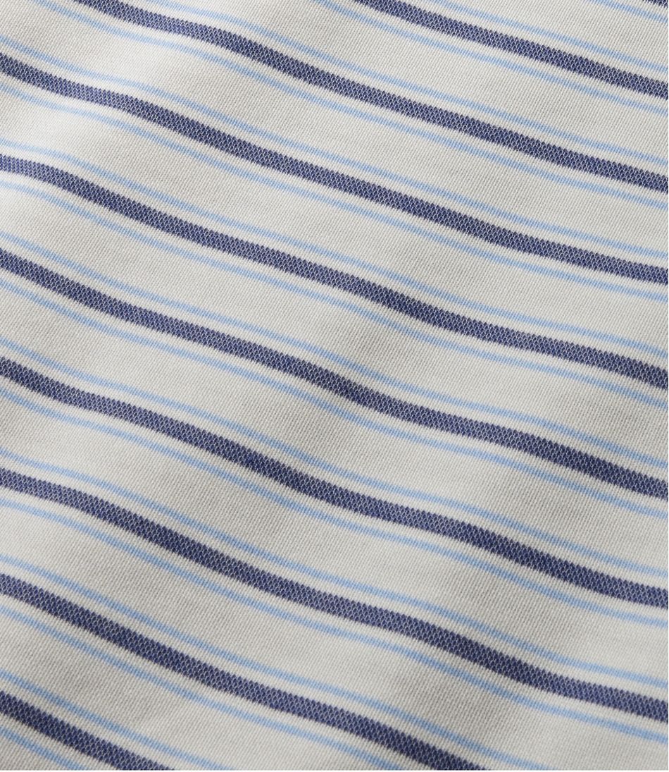 Men's Comfort Stretch Performance® Polo, Long-Sleeve, Stripe