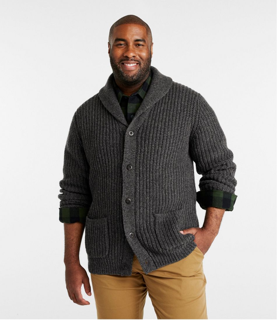 Men's Classic Ragg Wool Sweater, Cardigan