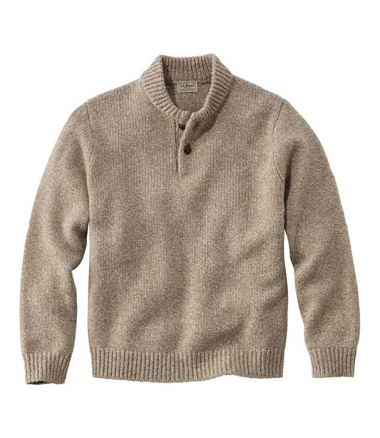 Men's Classic Ragg Wool Sweater, Henley