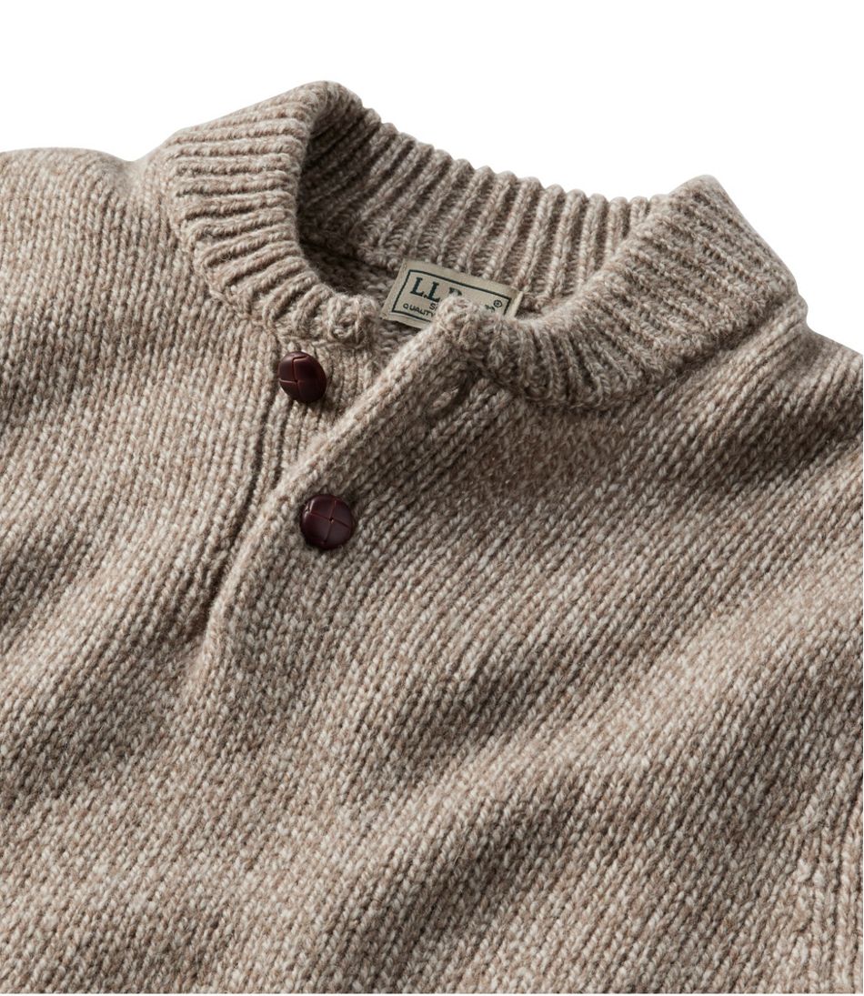 Men's Classic Ragg Wool Sweater, Henley