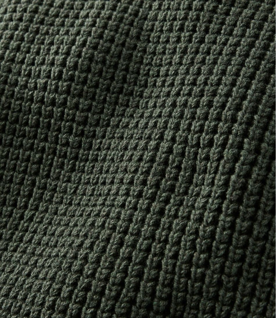 Men's Organic Cotton Waffle Sweater, Henley