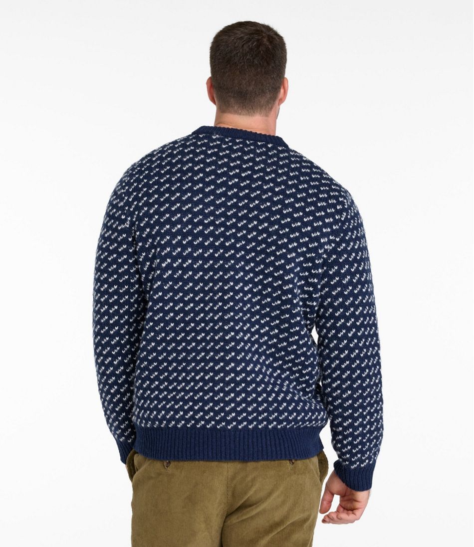 Men's Bean's Classic Ragg Wool Sweater, Crewneck, Bird's-Eye
