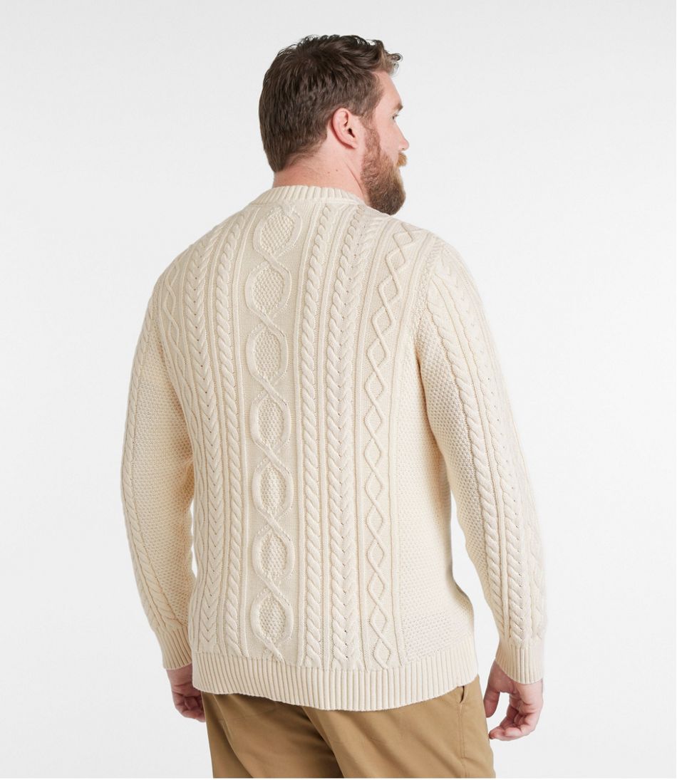 Men's Bean's Heritage Soft Cotton Fisherman Sweater, Crewneck