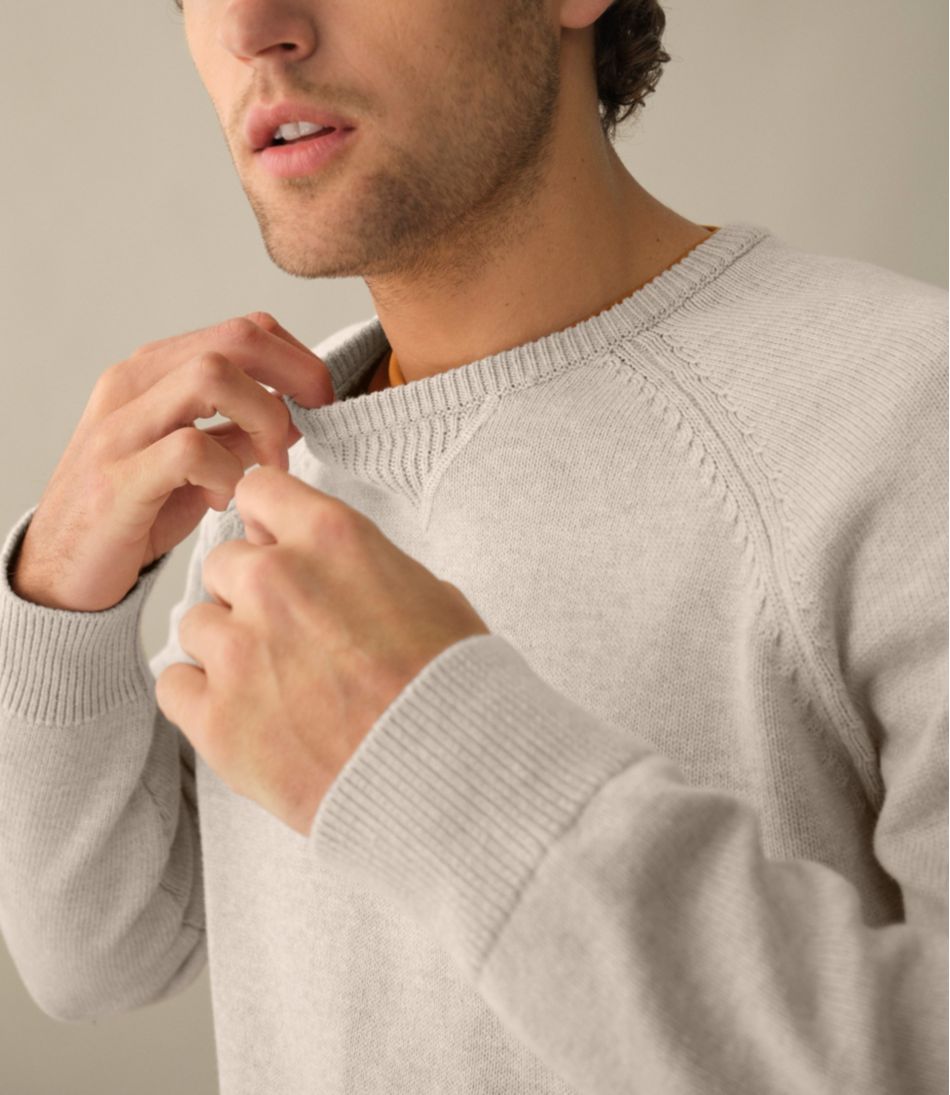 Men's Wicked Soft Cotton/Cashmere Sweater, Crewneck
