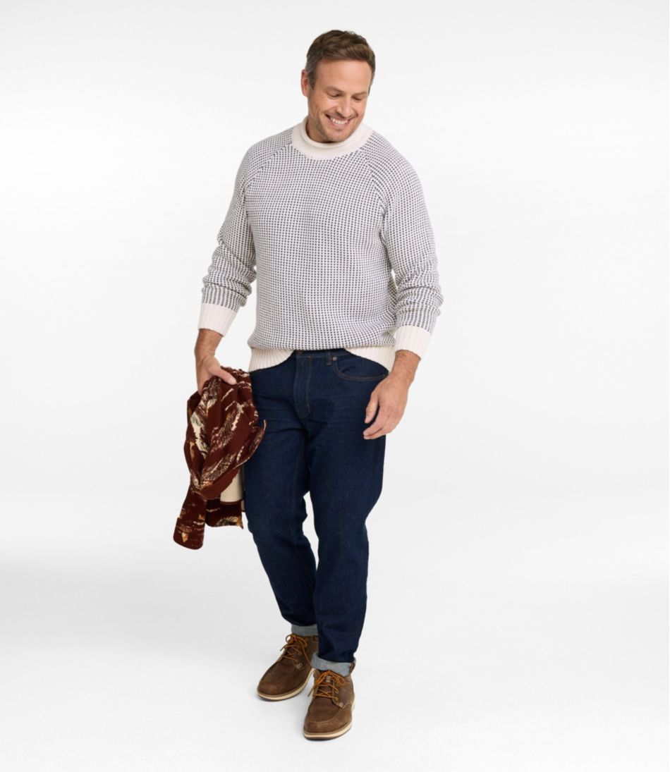 Men's Signature Organic Cotton Rollneck Sweater, Fair Isle