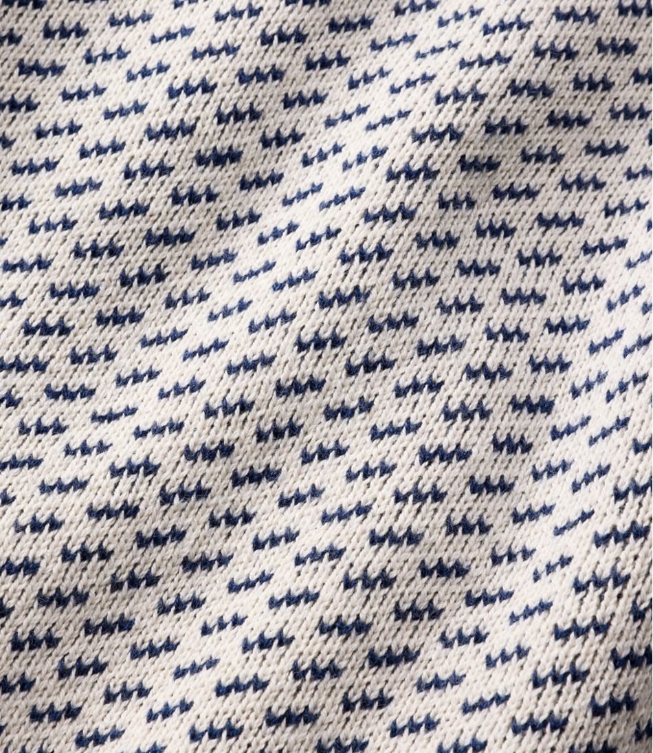 Men's Wicked Soft Cotton/Cashmere Sweater, Crewneck, Pattern