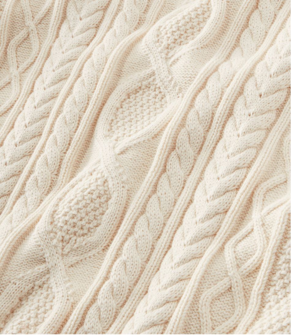 Men's Bean's Heritage Soft Cotton Fisherman Sweater, Button-Mock