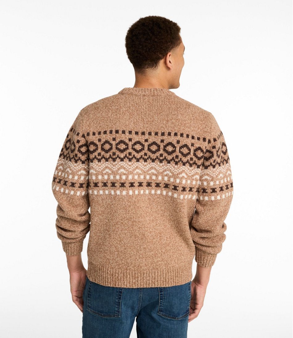 Men's Bean's Classic Ragg Wool Sweater, Crewneck, Fair Isle