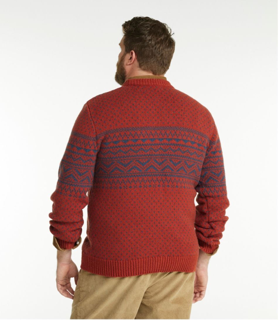 Men's Bean's Classic Ragg Wool Sweater, Crewneck, Fair Isle