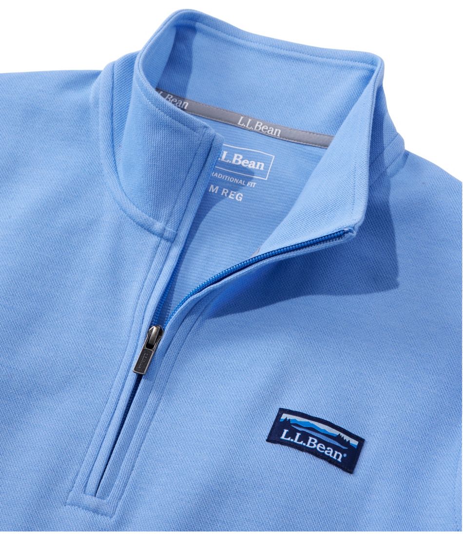 Men's Comfort Stretch Performance® Piqué, Quarter-Zip Pullover