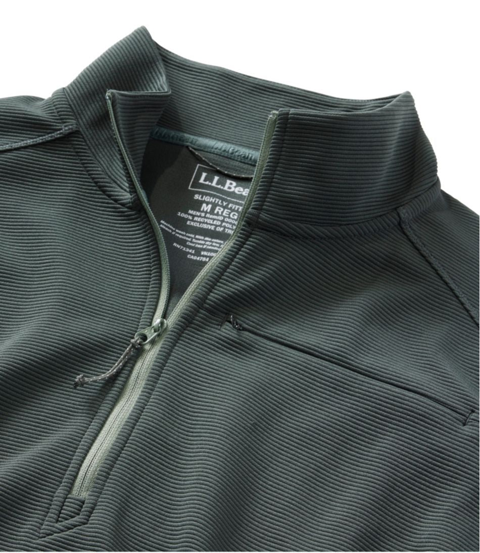 Men's VentureStretch Ottoman-Rib Pullover, Quarter-Zip