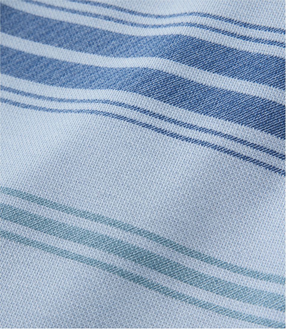 Men's Comfort Stretch Performance® Piqué, Quarter-Zip Pullover, Stripe