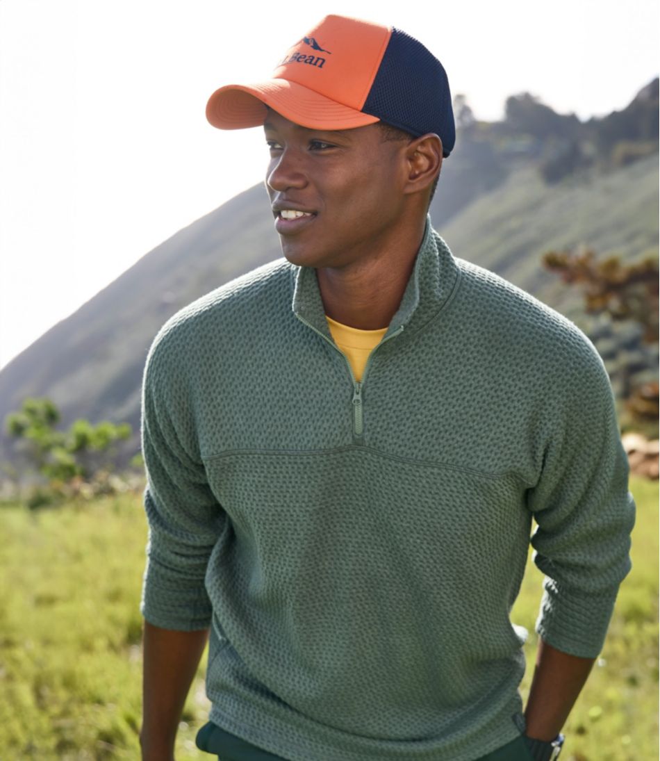 Men's Ridgeknit Pullover, Quarter-Zip