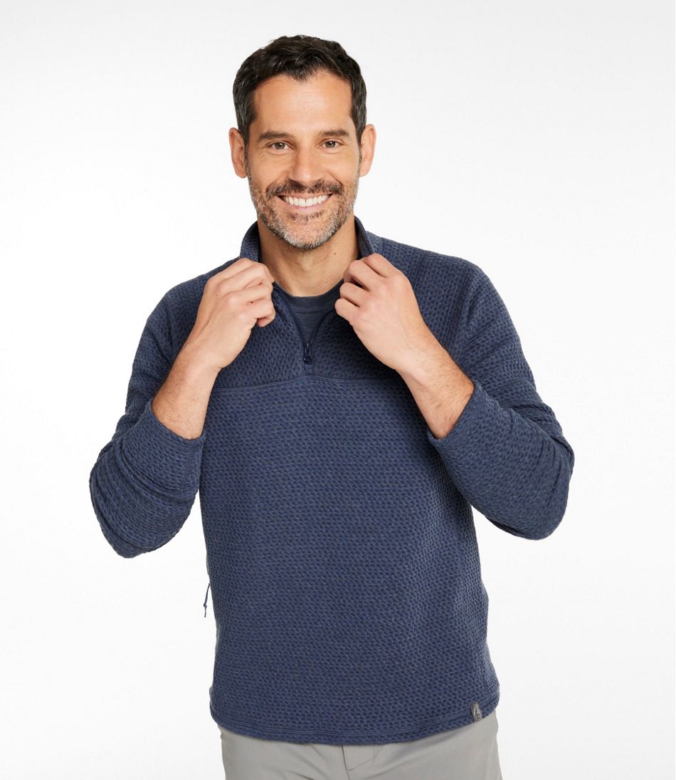 Men's Ridgeknit Pullover, Quarter-Zip
