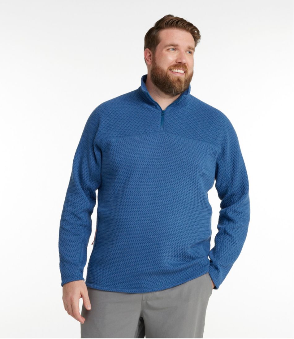 Men's Ridgeknit Pullover, Quarter-Zip