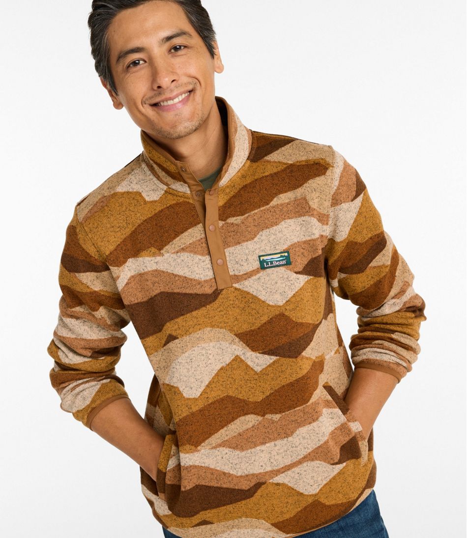 Men's Sweater Fleece Pullover, Print