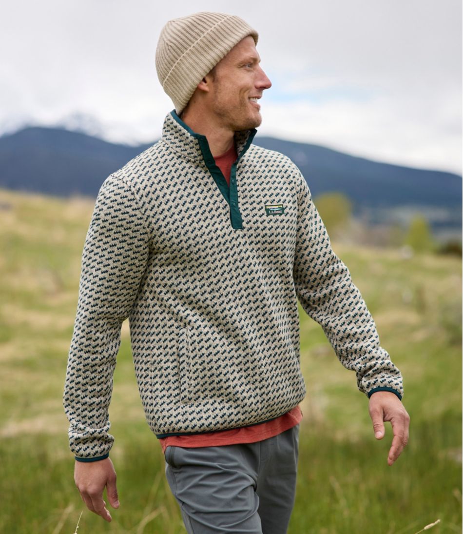 Men's Sweater Fleece Pullover, Print