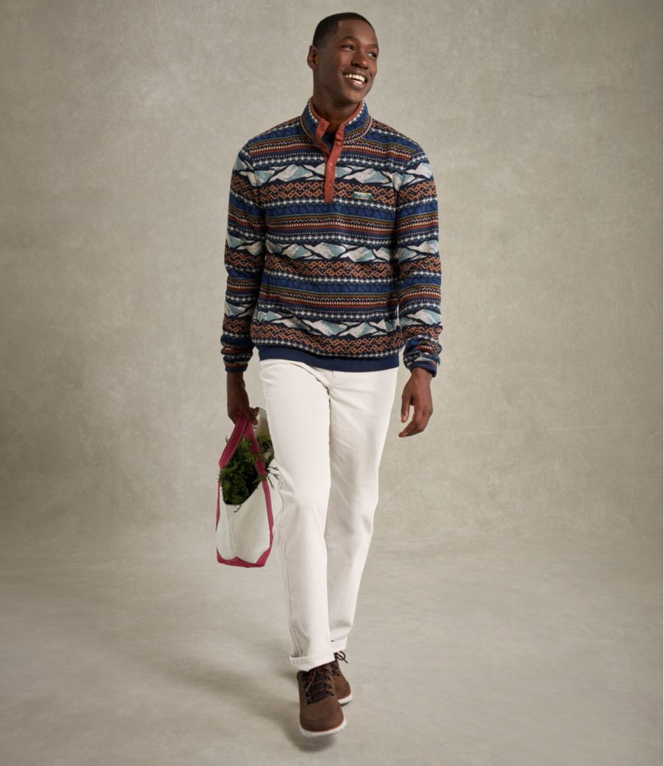 Men's Sweater Fleece Pullover, Print