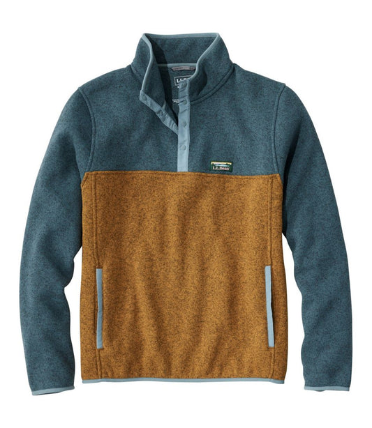 Men's Sweater Fleece Pullover, Colorblock