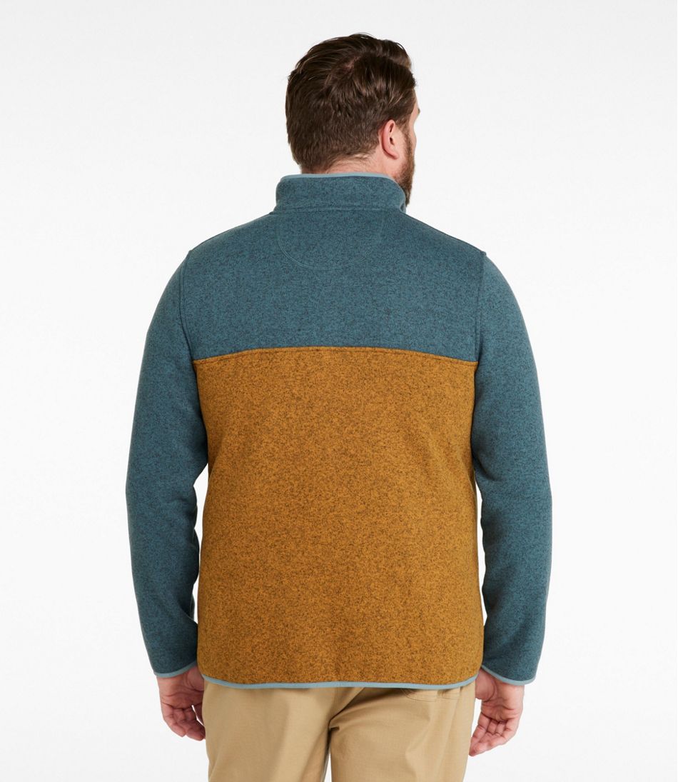 Men's Sweater Fleece Pullover, Colorblock
