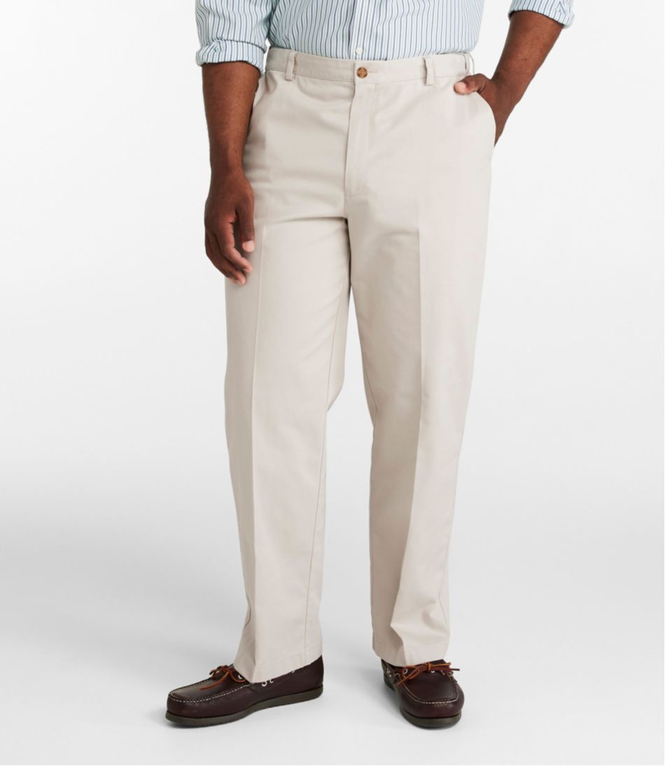 Men's Wrinkle-Free Double L® Chinos, Natural Fit, Hidden Comfort, Plain Front