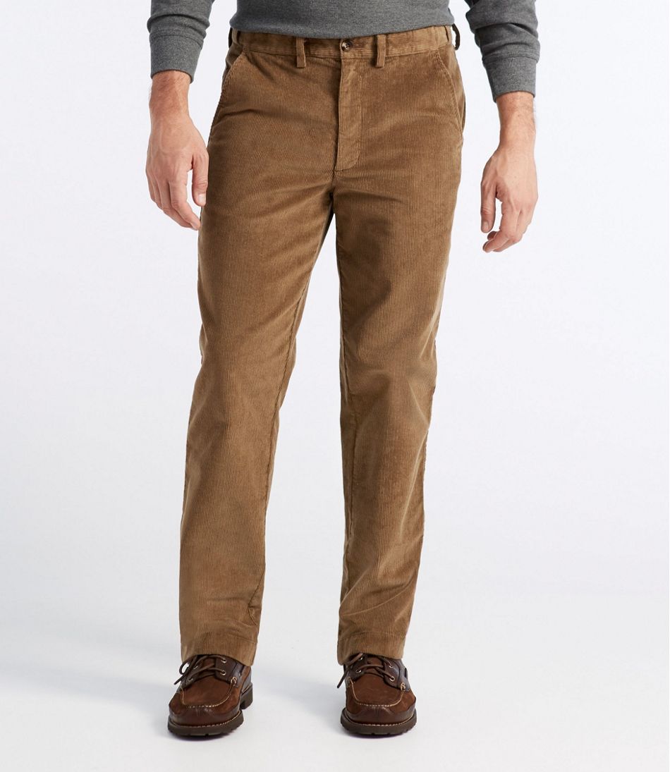 Men's Stretch Country Corduroy Pants, Natural Fit, Plain Front, Hidden Comfort
