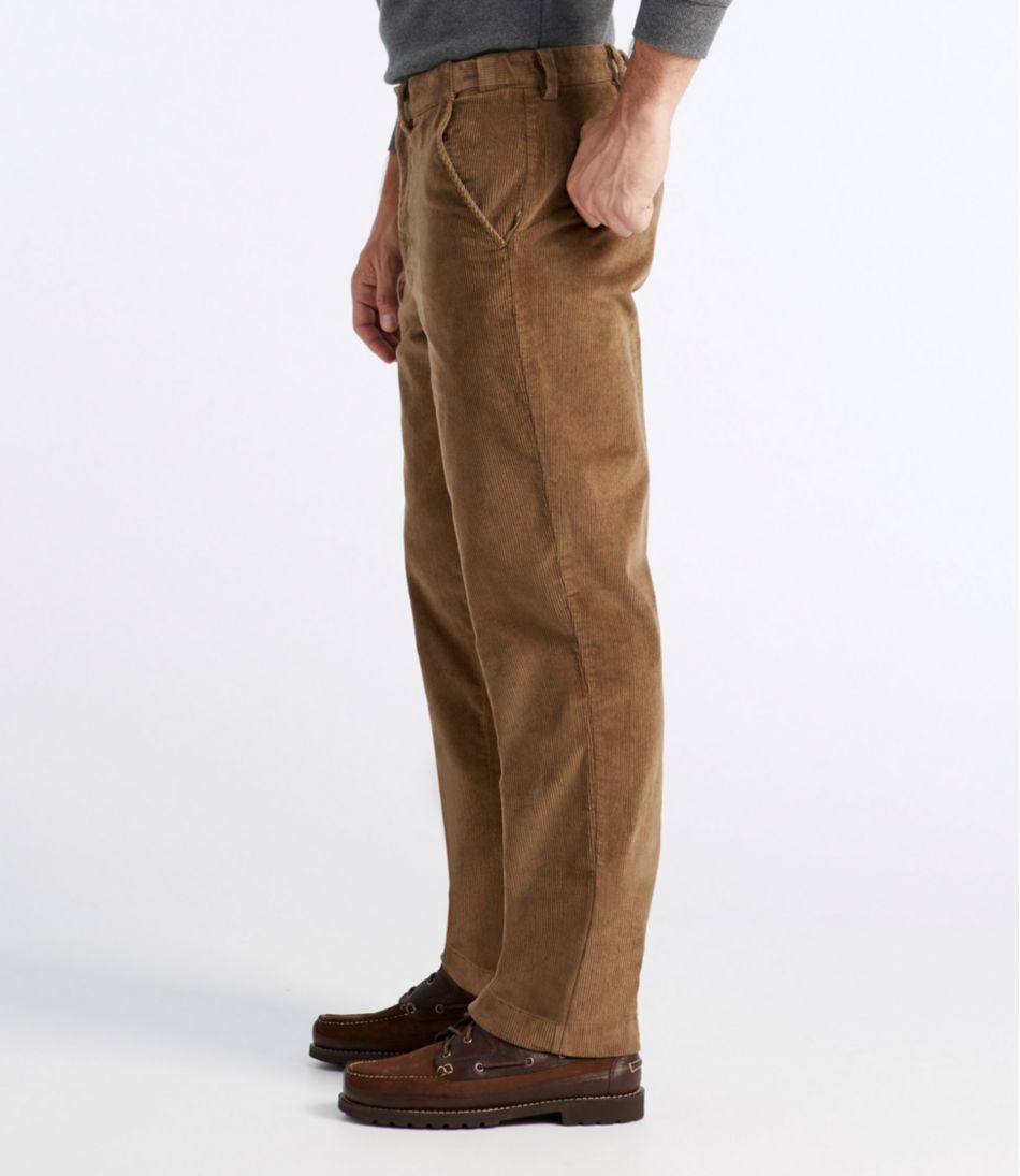 Men's Stretch Country Corduroy Pants, Natural Fit, Plain Front, Hidden Comfort