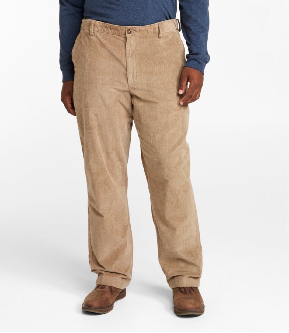 Men's Stretch Country Corduroy Pants, Natural Fit, Plain Front, Hidden Comfort