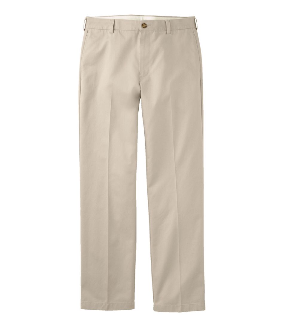 Men's Wrinkle-Free Double L® Chinos, Natural Fit, Plain Front