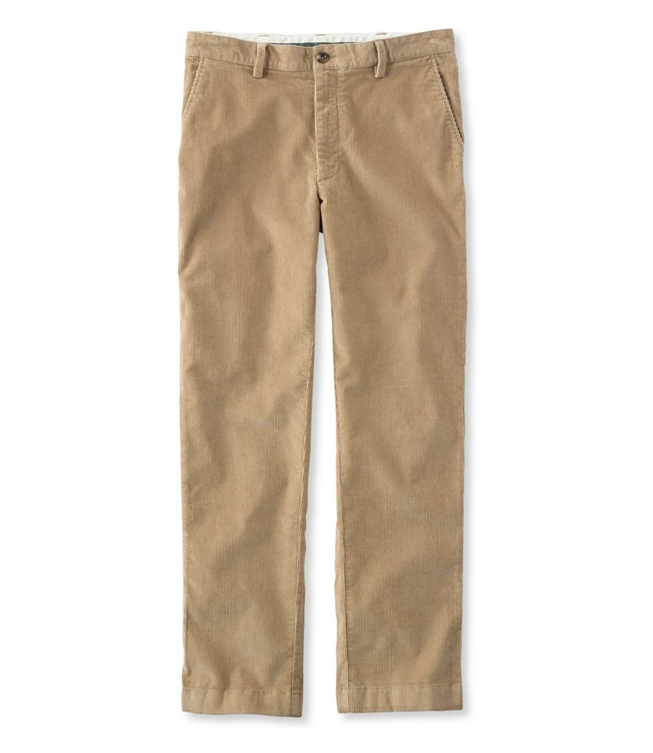Men's Stretch Country Corduroy Pants, Classic Fit, Plain Front