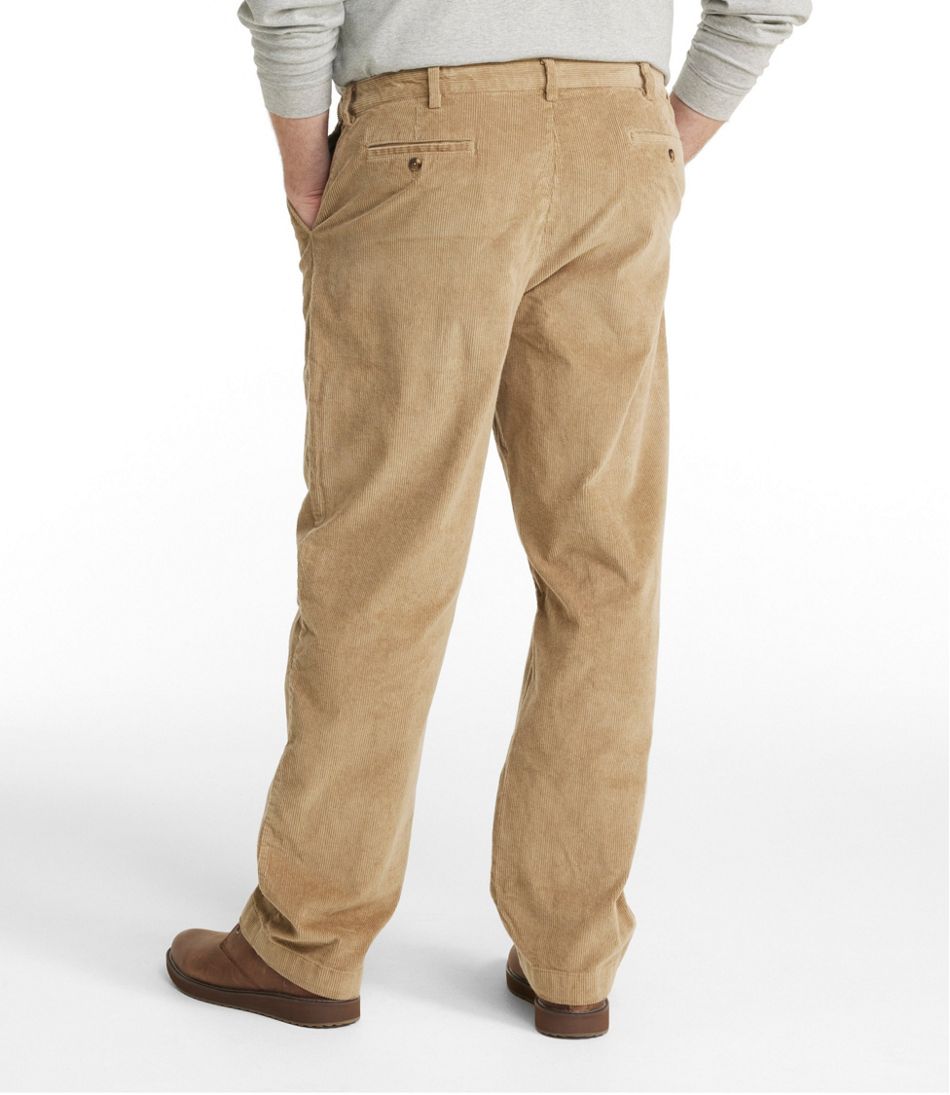 Men's Stretch Country Corduroy Pants, Classic Fit, Plain Front