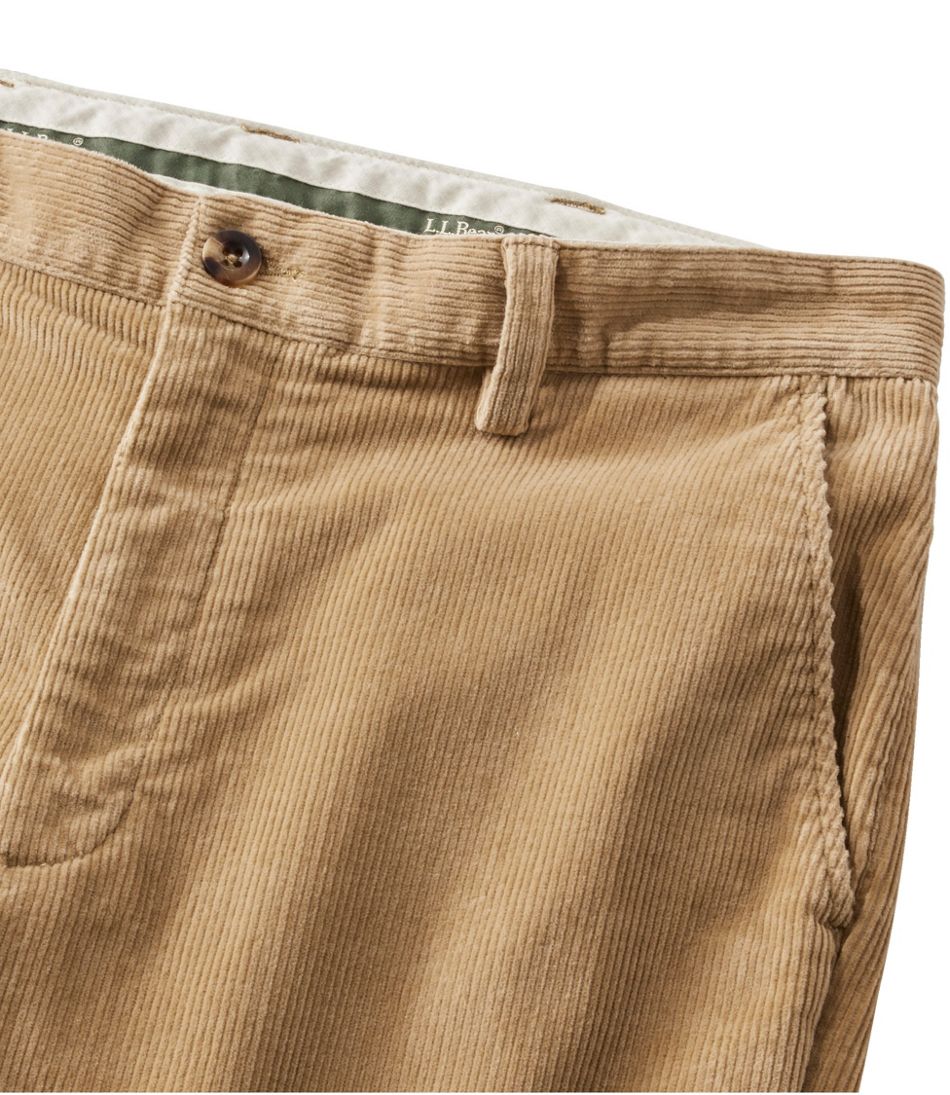 Men's Stretch Country Corduroy Pants, Classic Fit, Plain Front