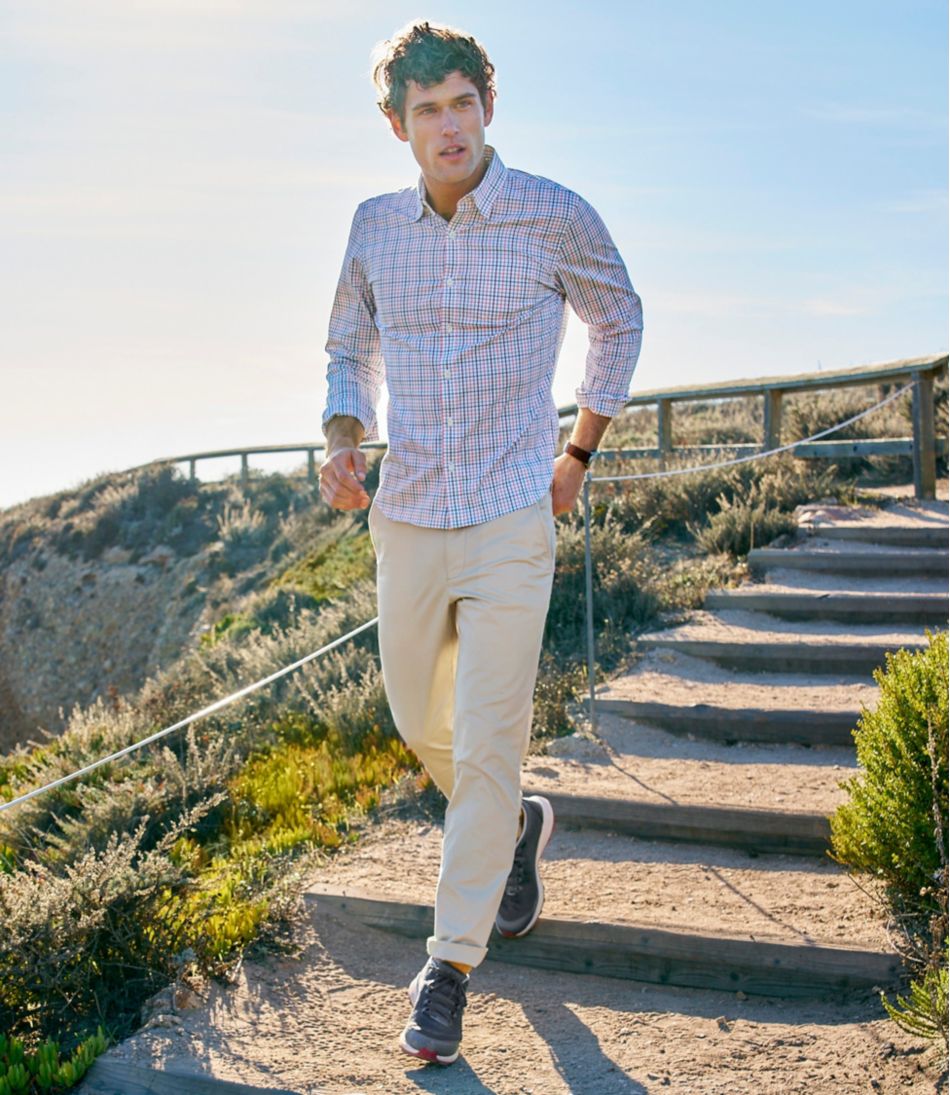 Men's Comfort Stretch Performance® Chinos, Standard Athletic Fit, Straight Leg