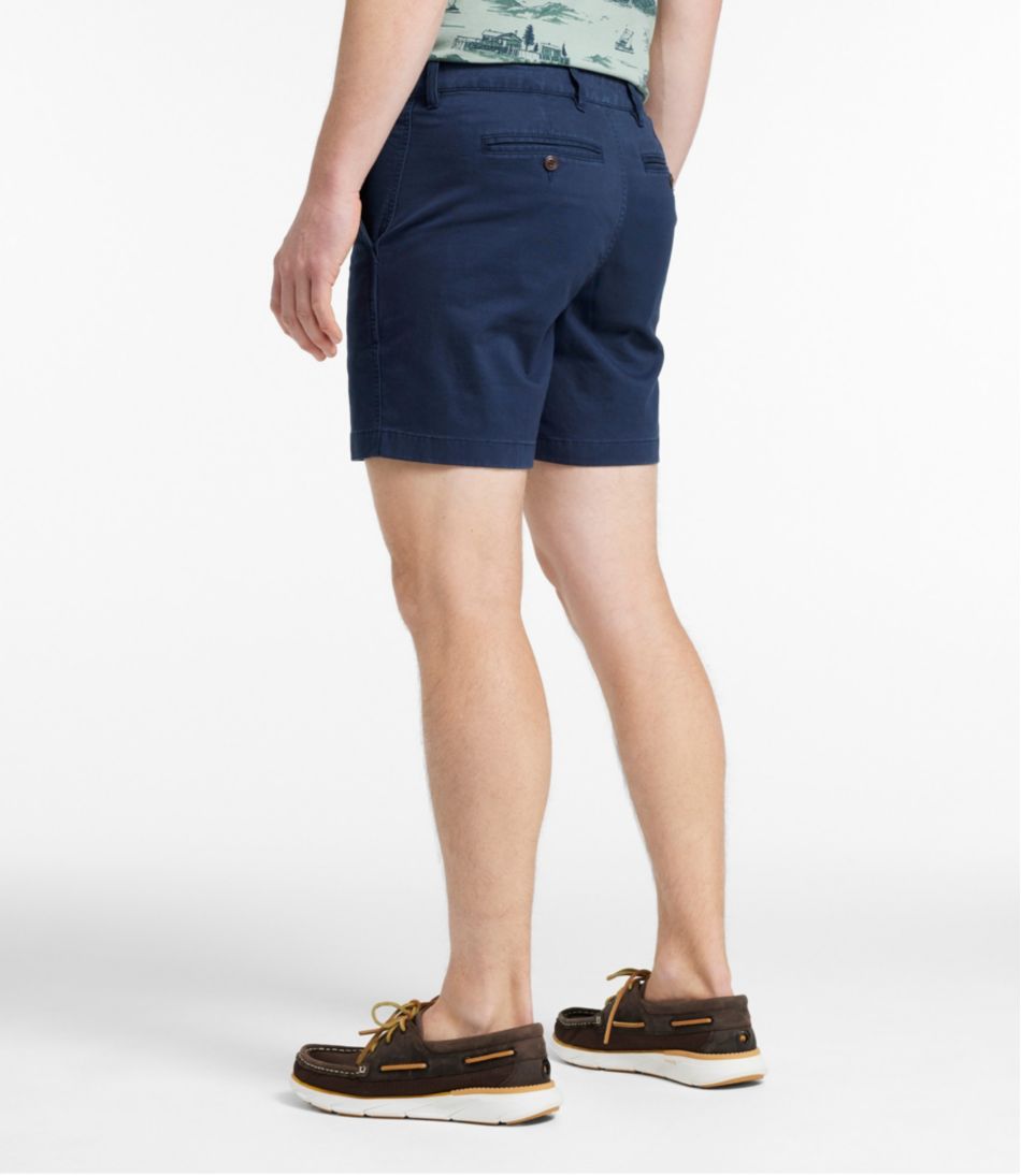Men's Lakewashed® Stretch Khaki Shorts, 6"