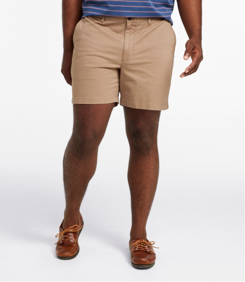 Men's Lakewashed® Stretch Khaki Shorts, 6"