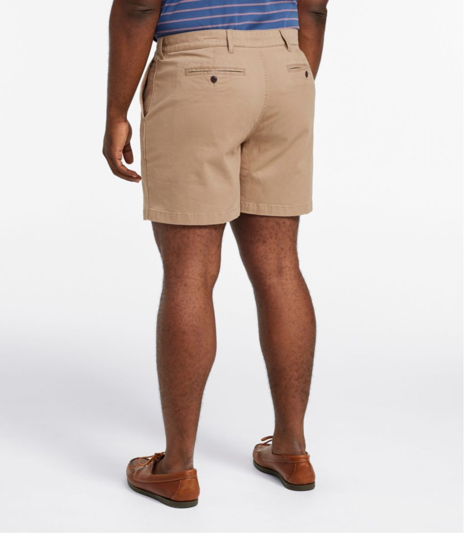 Men's Lakewashed® Stretch Khaki Shorts, 6"