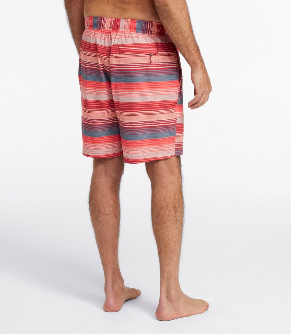 Men's Vacationland Stretch Swim Trunks, Print, 8"