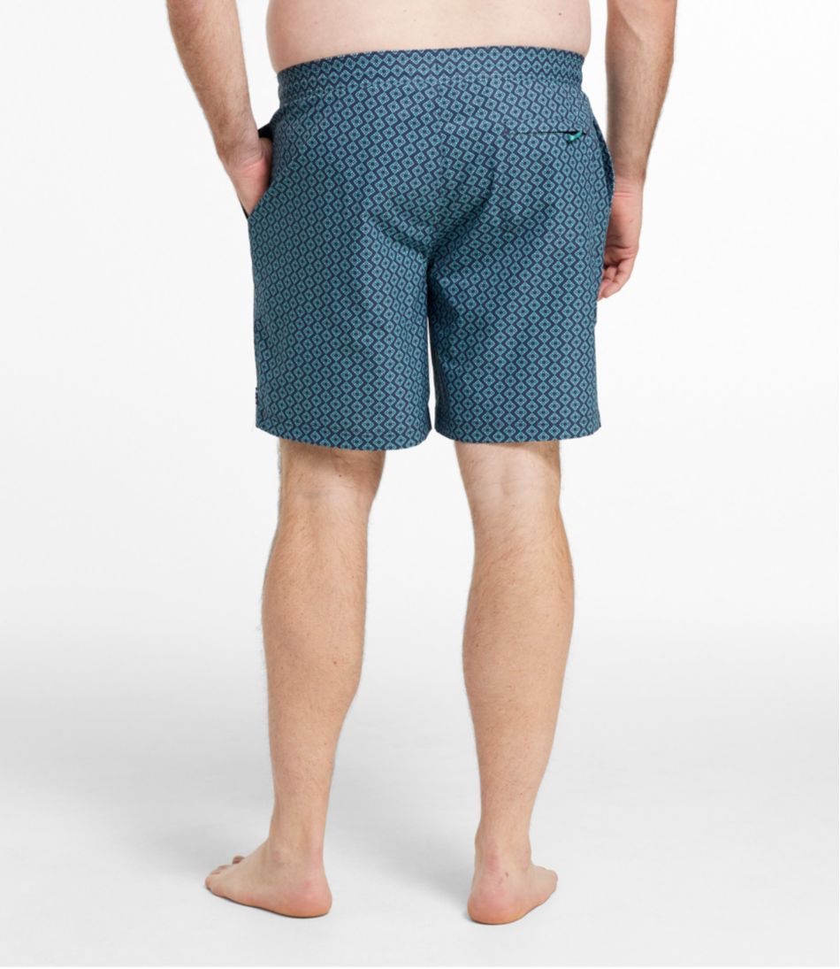 Men's Vacationland Stretch Swim Trunks, Print, 8"