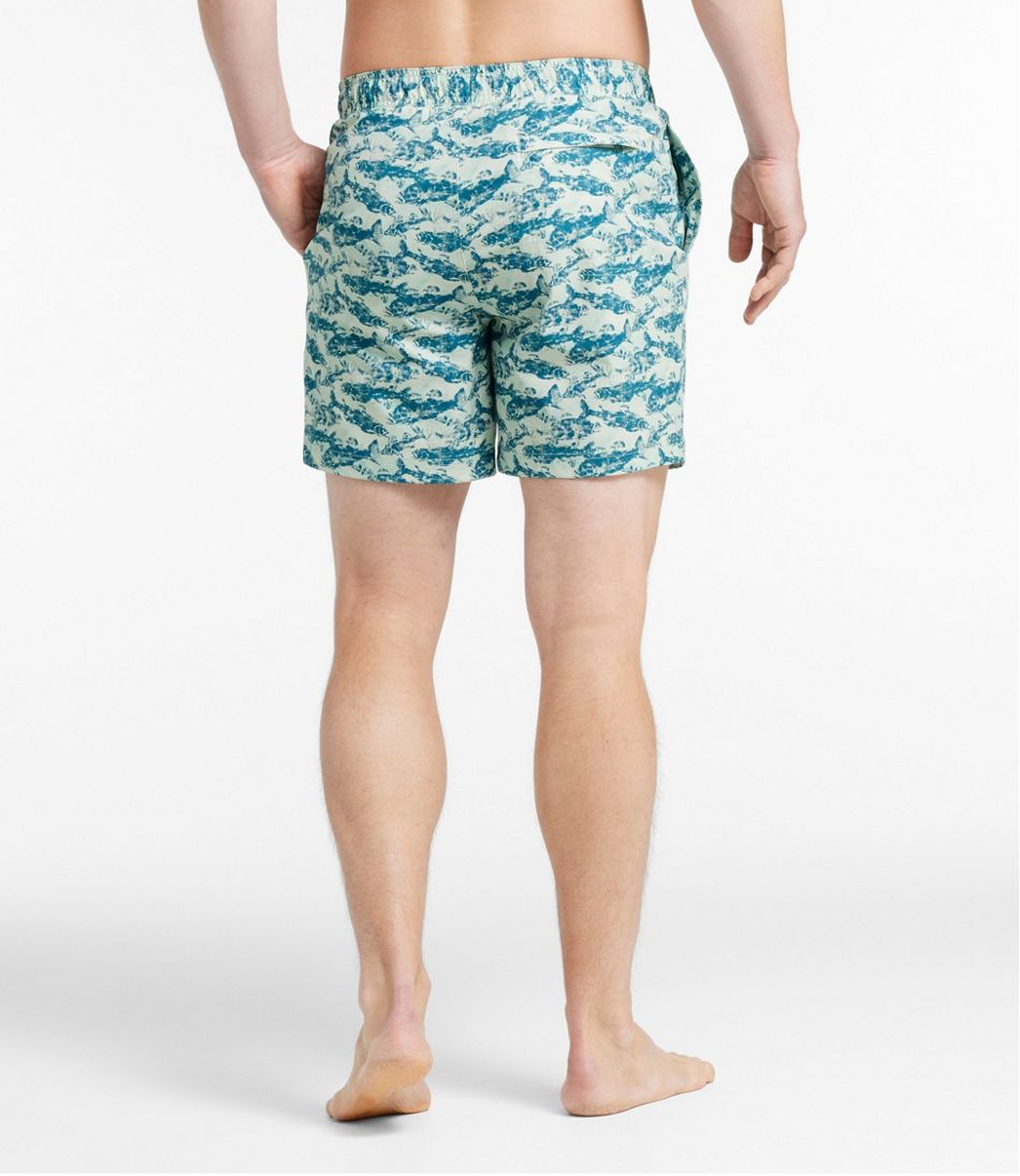 Men's Vacationland Stretch Swim Trunks, Print, 6"