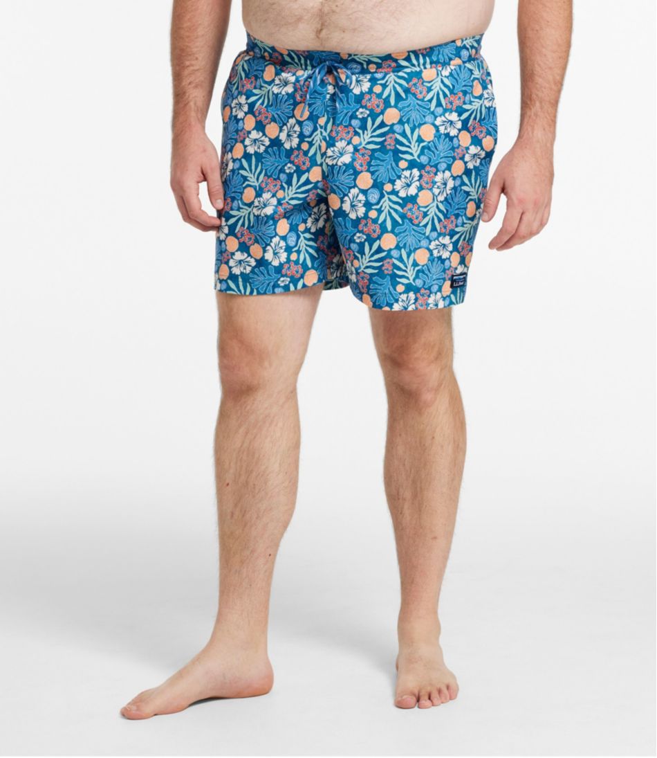 Men's Vacationland Stretch Swim Trunks, Print, 6"