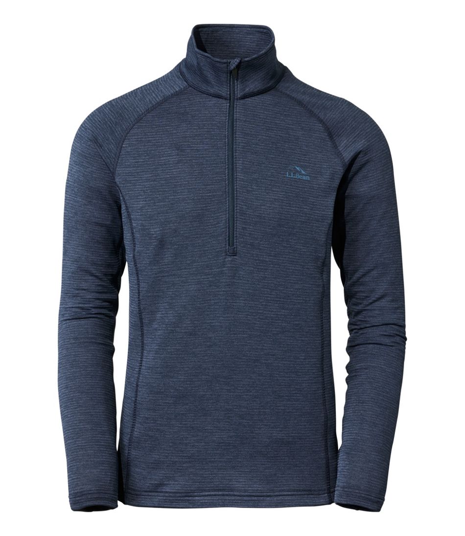 Men's Midweight Base Layer Crew Top, 1/4 Zip