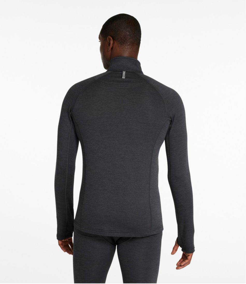 Men's Midweight Base Layer Crew Top, 1/4 Zip