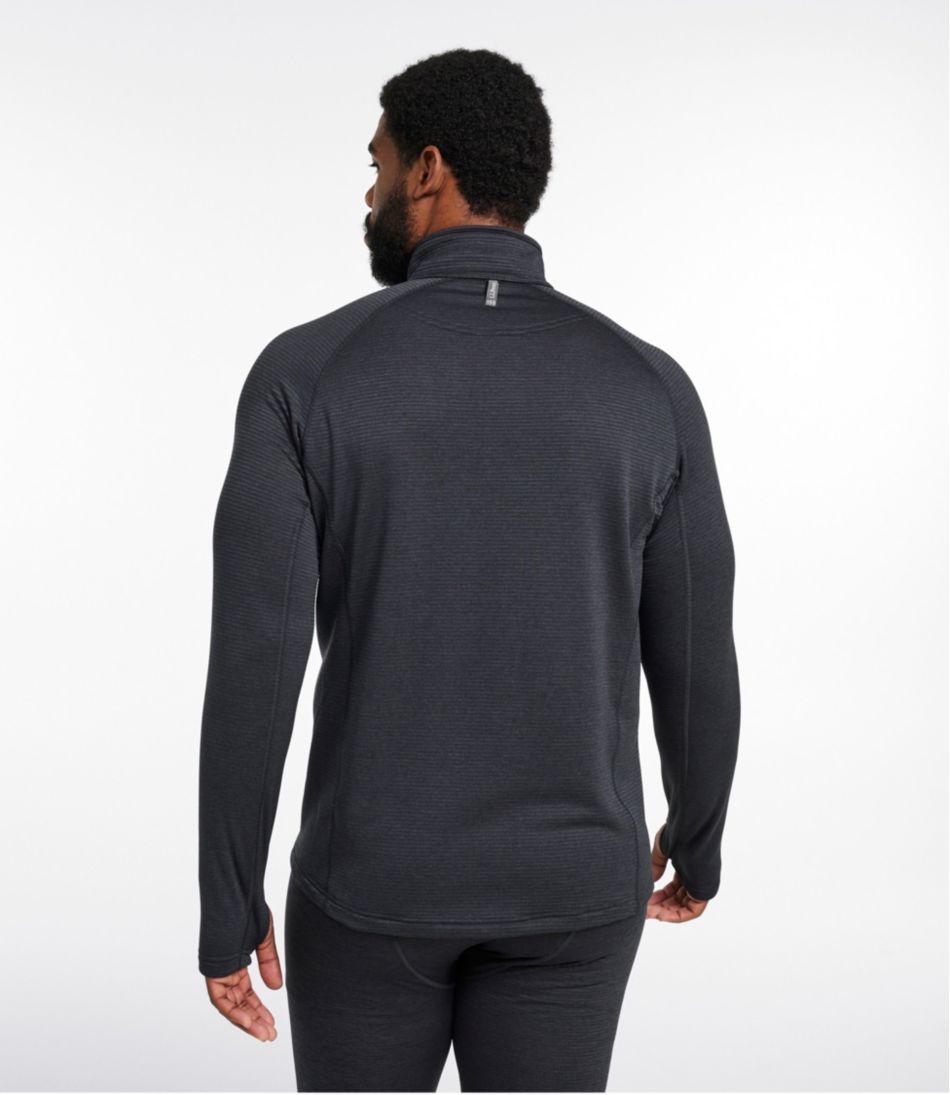 Men's Midweight Base Layer Crew Top, 1/4 Zip