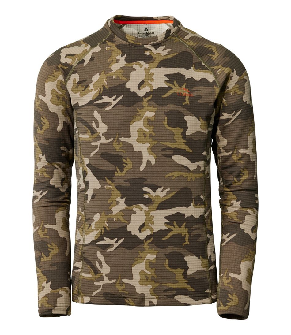 Men's Heavyweight Base Layer Crew Top, Print