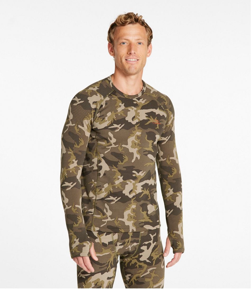 Men's Heavyweight Base Layer Crew Top, Print