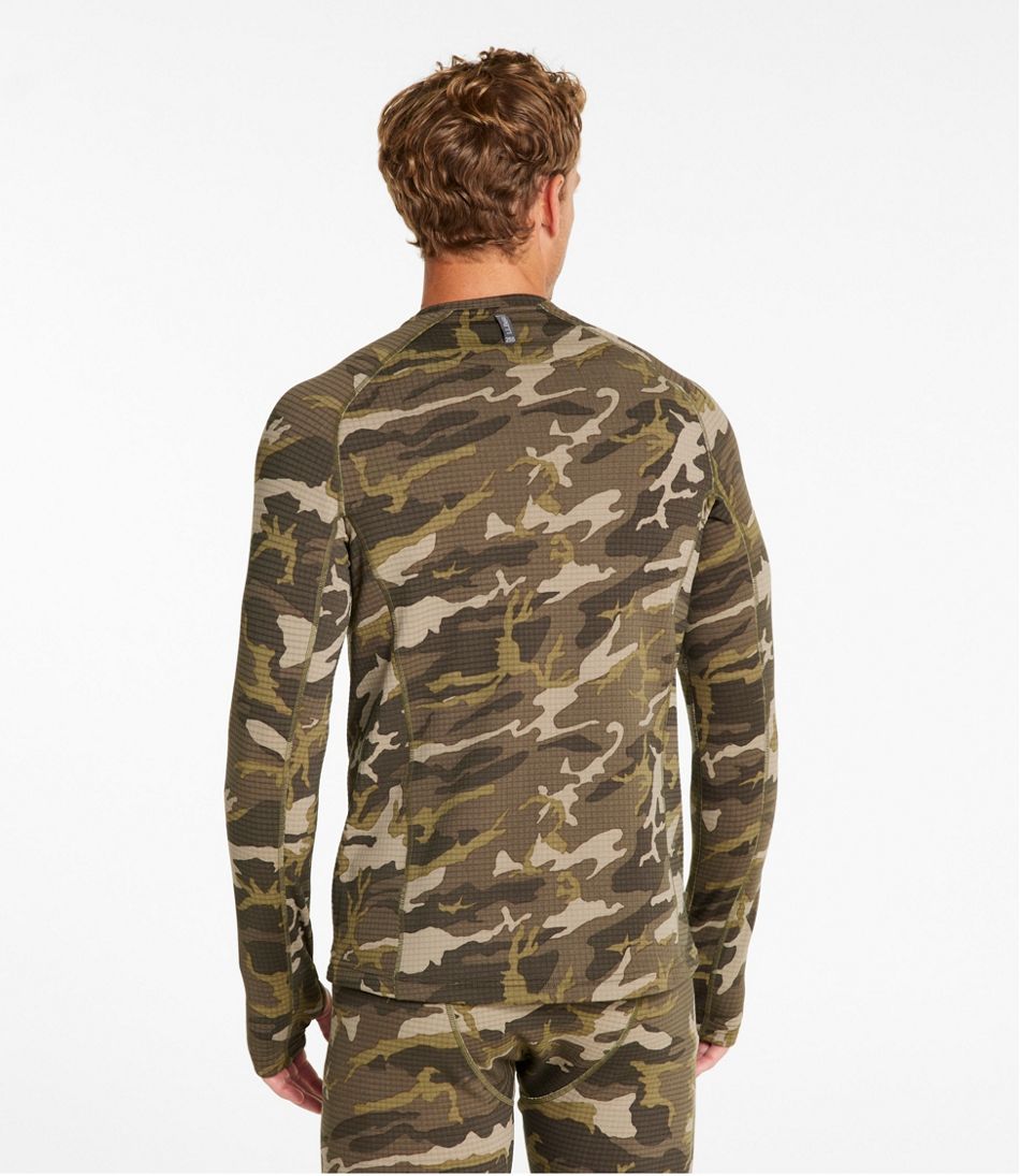 Men's Heavyweight Base Layer Crew Top, Print