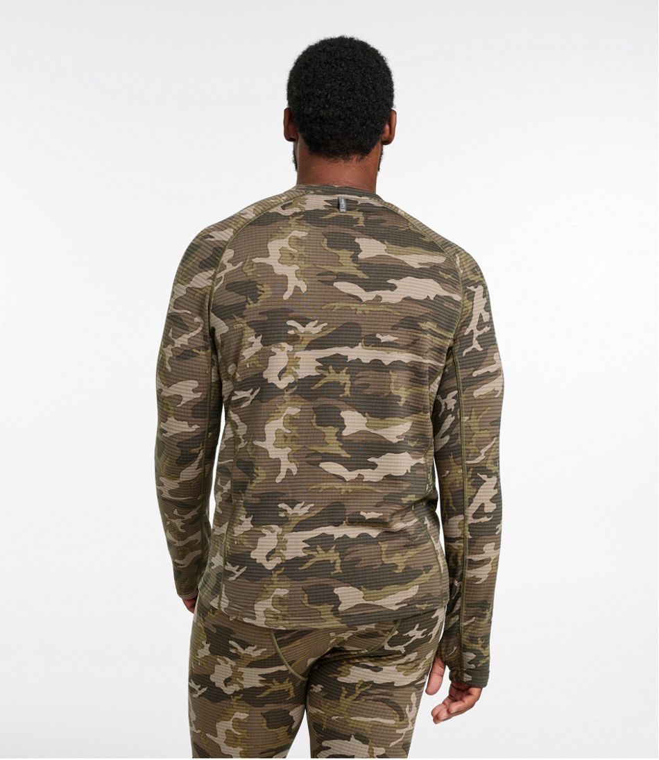 Men's Heavyweight Base Layer Crew Top, Print