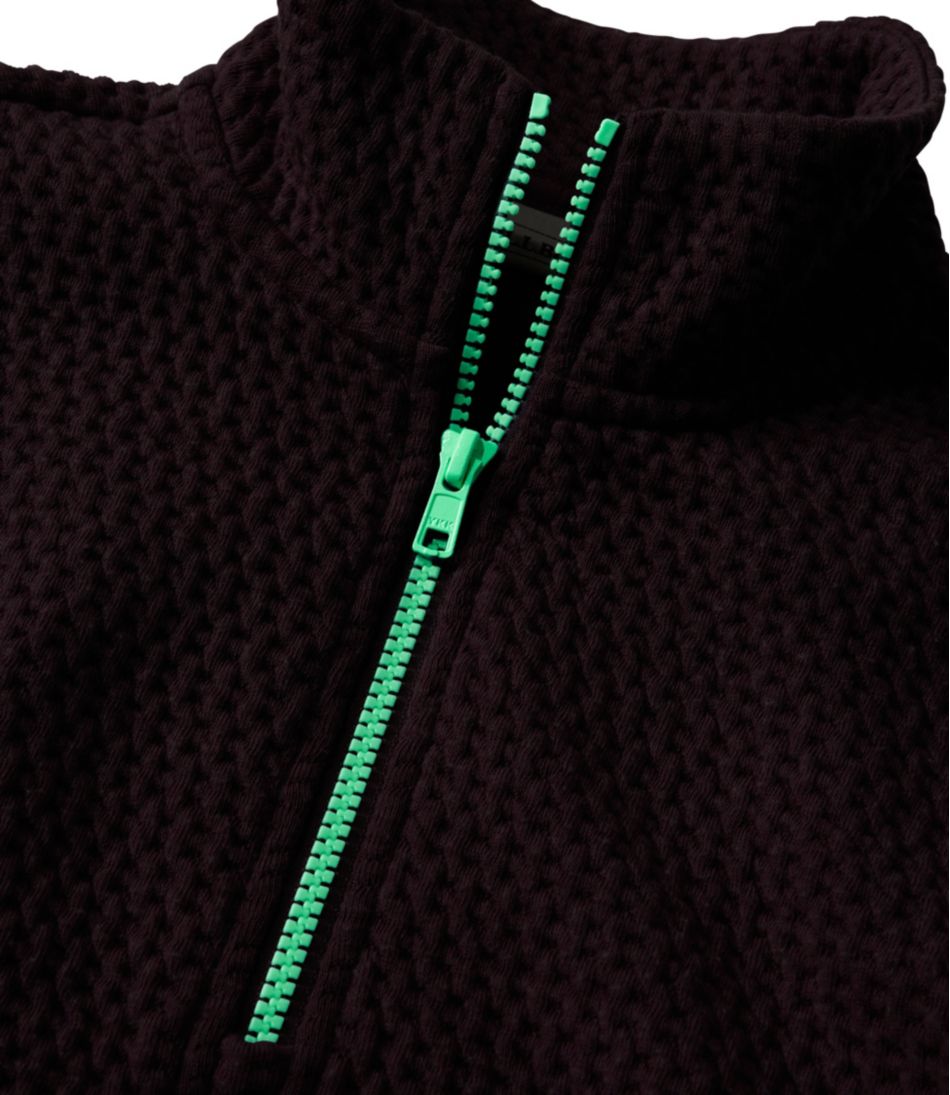 Kids' Ridgeknit Pullover, Glow-in-the-Dark Quarter-Zip